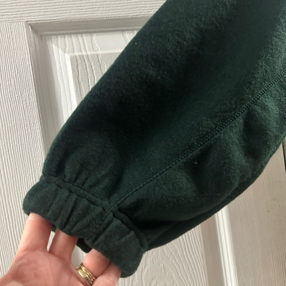 vintage Bugle Boy green fleece quarter-zip pullover size XXL - Picture 2 of 14